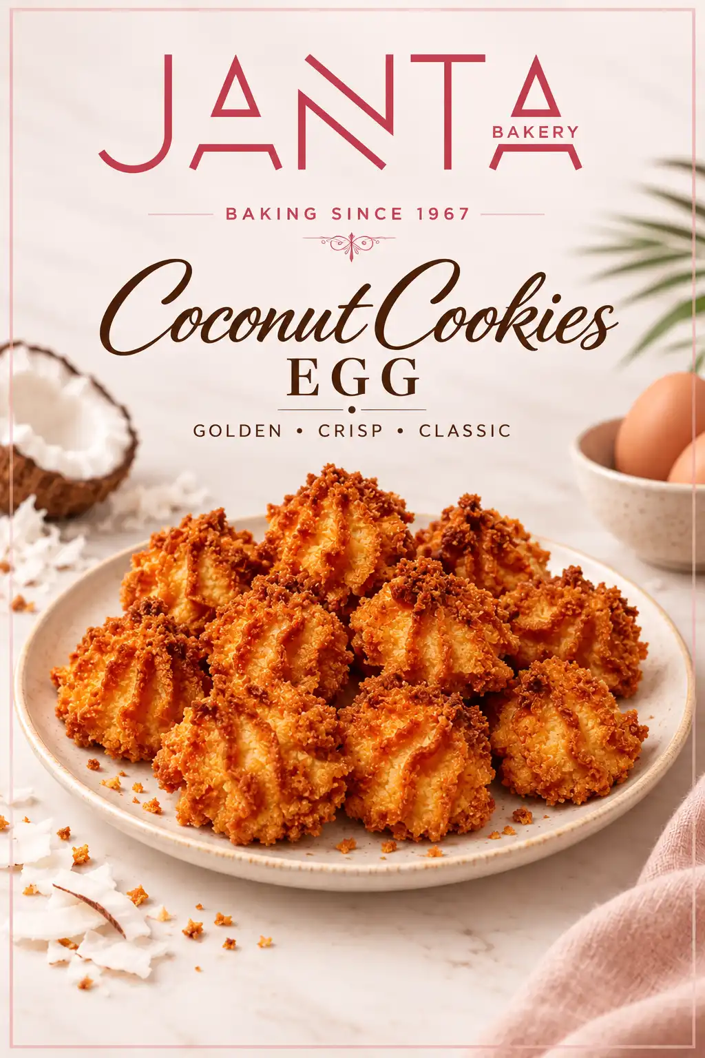 Coconut Biscuits Egg