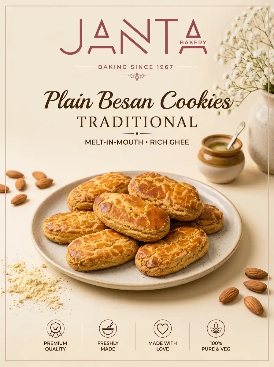 Plain Besan Biscuits
