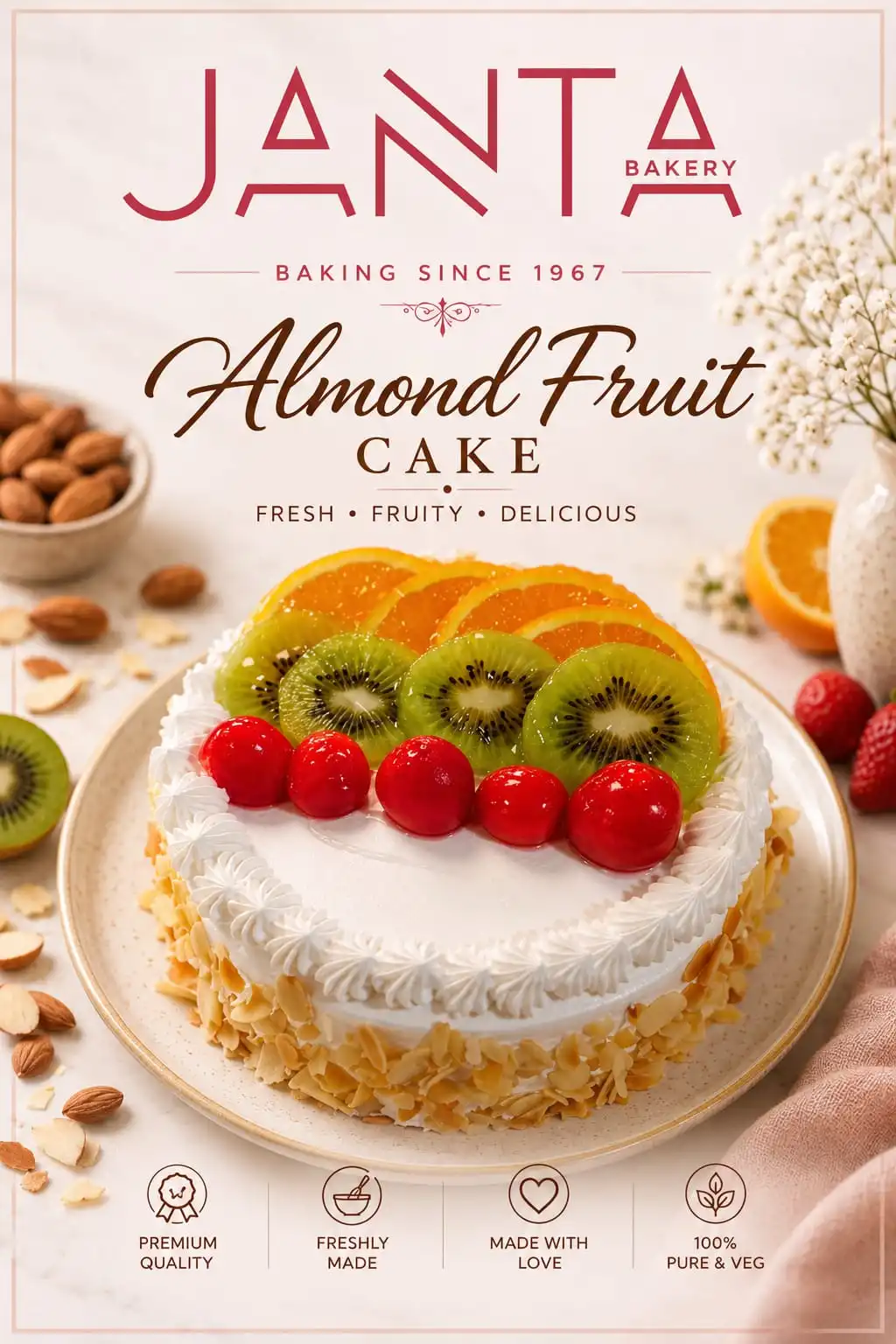Almond Fruit Cake