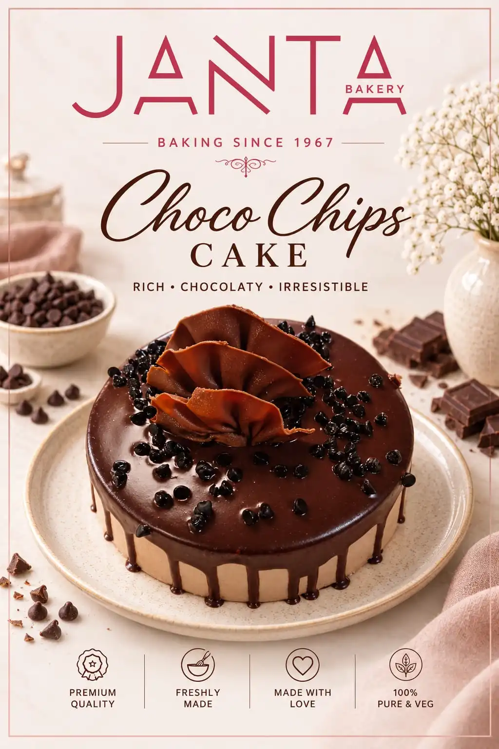 Choco Chips Cake
