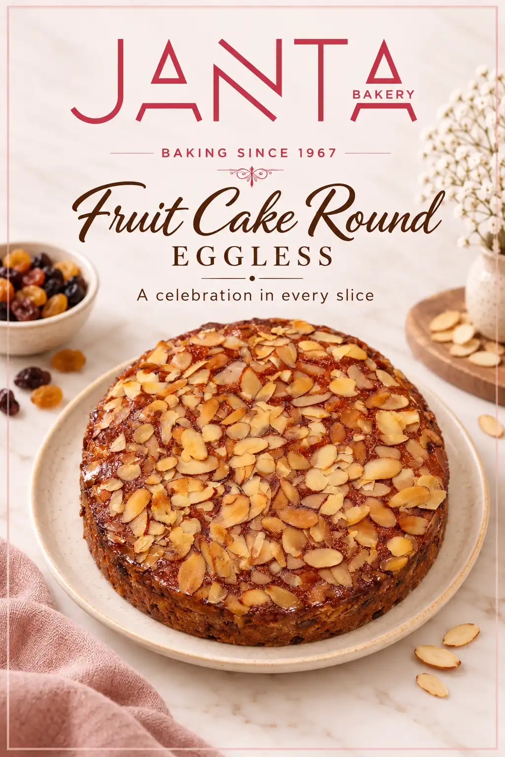 Fruit Cake Eggless
