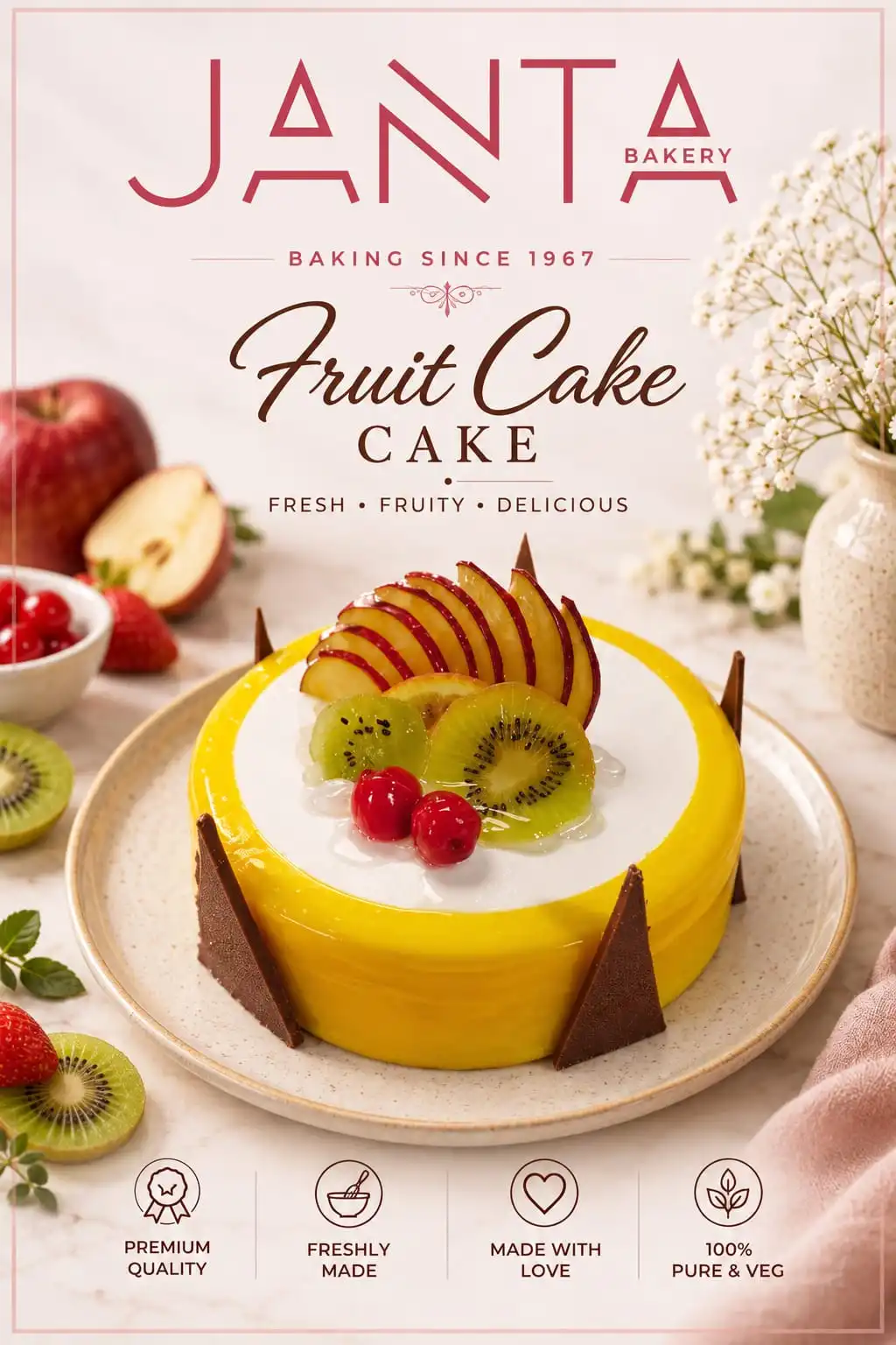 Fresh Fruit Cake