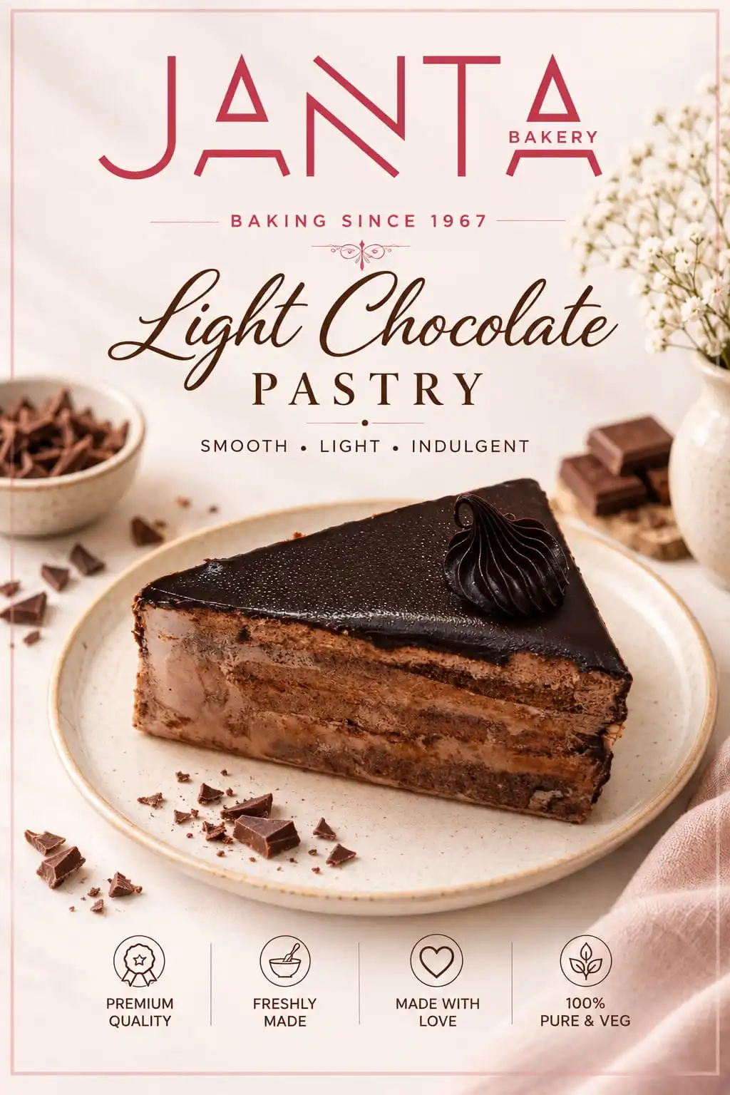 Light Chocolate Pastry